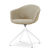 Nolon Nola-Otis draaibare eetkamerstoel taupe melange - wit onderstel