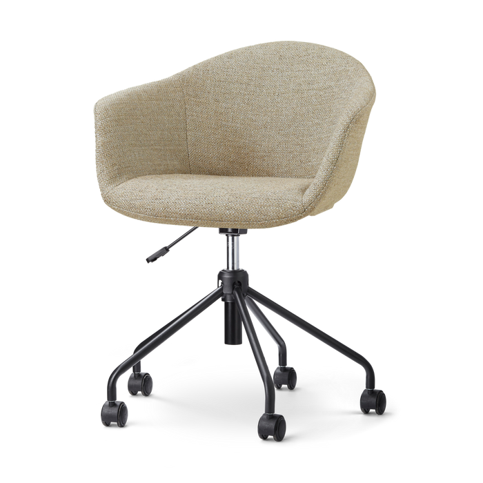 Nolon Nout-Otis bureaustoel taupe melange - zwart onderstel