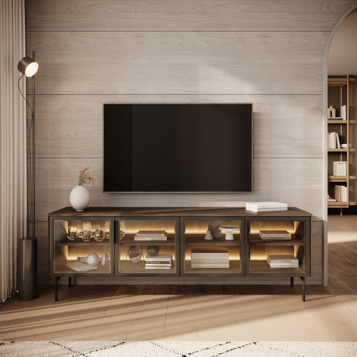 Meubella - Lomo - TV-Meubel - Donker eiken - 181 cm