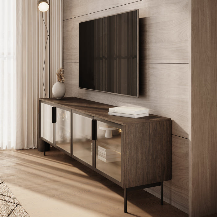 Meubella - Lomo - TV-Meubel - Donker eiken - 181 cm