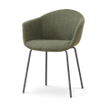 Nolon Nora-Otis eetkamerstoel forestgroen - zwart onderstel