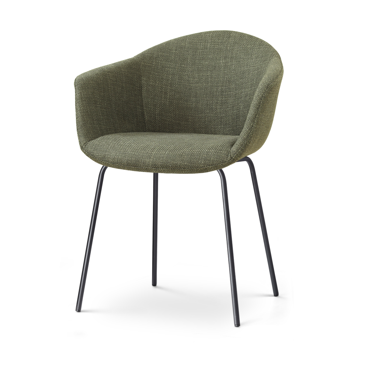 Nolon Nora-Otis eetkamerstoel forestgroen - zwart onderstel