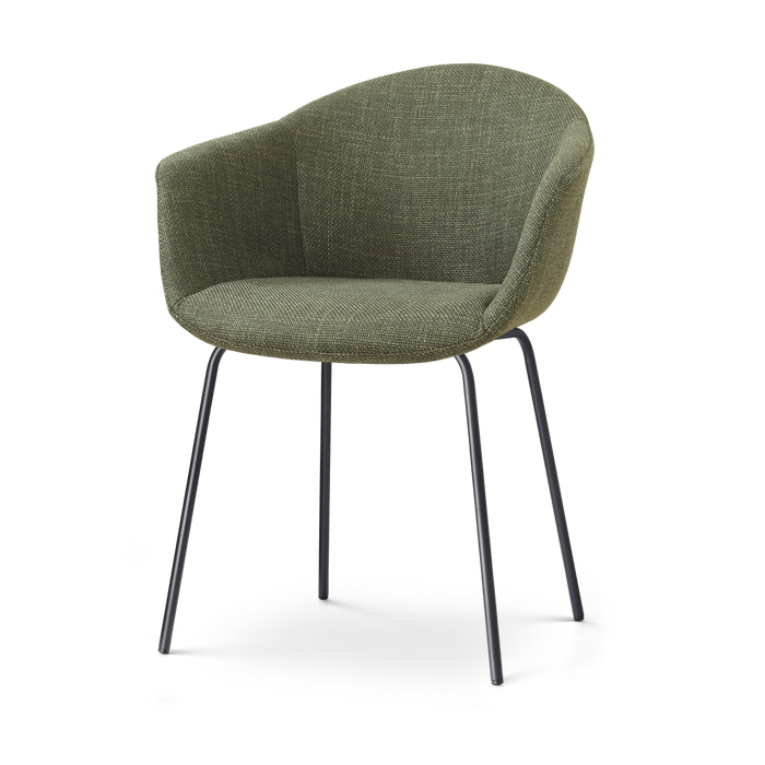 Nolon Nora-Otis eetkamerstoel forestgroen - zwart onderstel