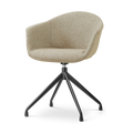 Nolon Nola-Otis Eetkamerstoel Taupe Melange - Draaibaar Zwart