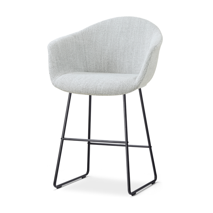 Nolon Nino-Otis barkruk grijs melange - zwart onderstel - 65 cm