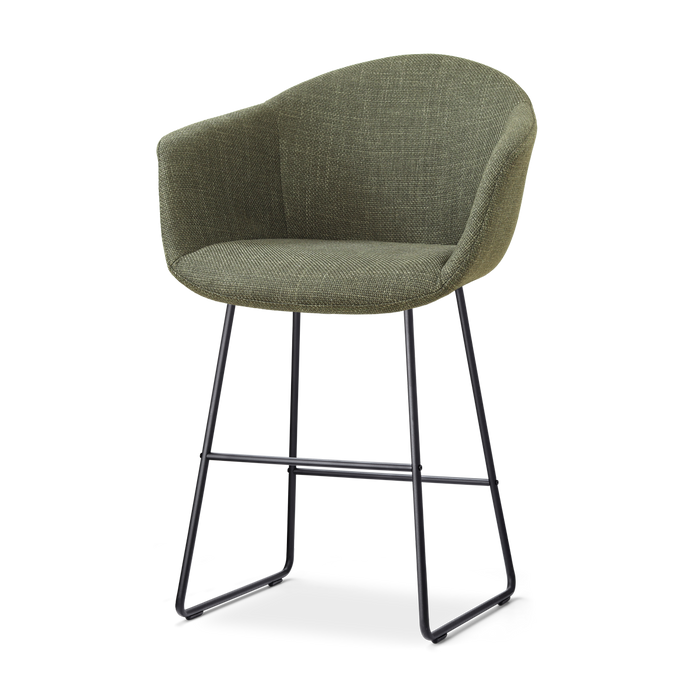 Nolon Nino-Otis barkruk forestgroen - zwart onderstel - 65 cm