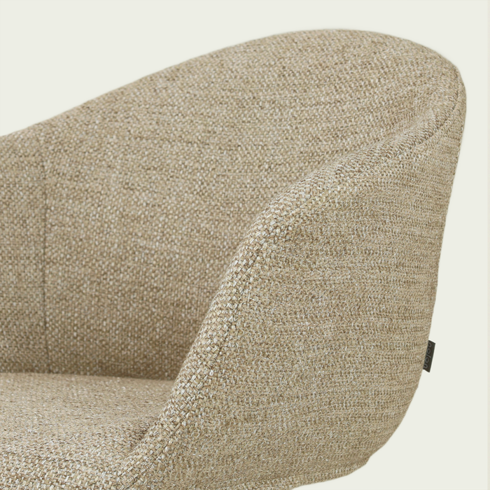 Nolon Nino-Otis barkruk taupe melange - zwart onderstel - 75 cm