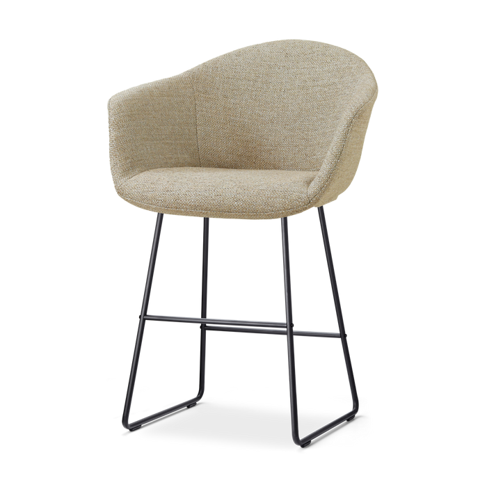 Nolon Nino-Otis barkruk taupe melange - zwart onderstel - 65 cm