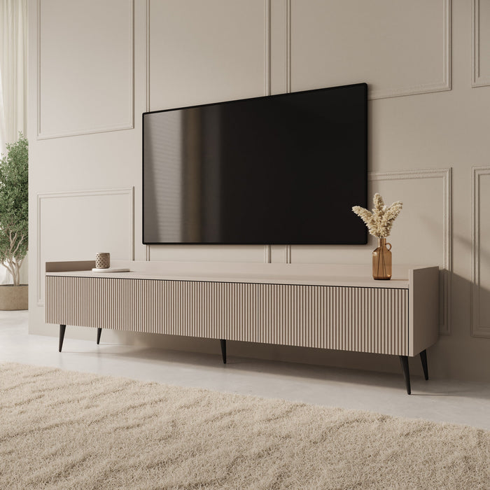 Meubella - Asty - TV-Meubel - Beige - 180 cm