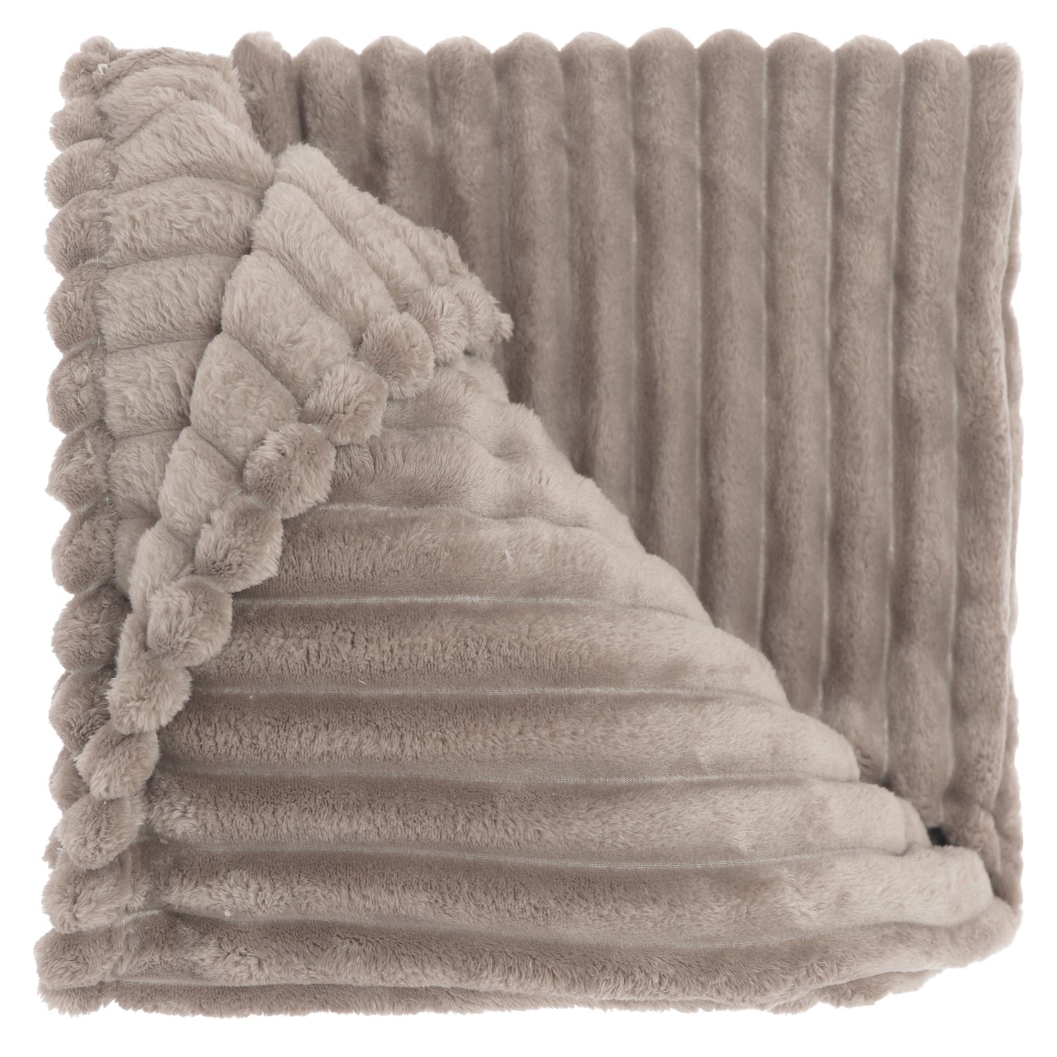 Unique Living Plaid Lex Taupe - Textiel - 150x200xcm (BxHxD)