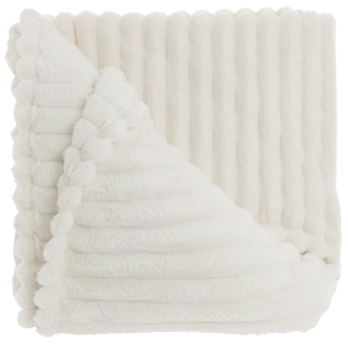 Unique Living Plaid Lex Wit - Polyester - 150x200xcm (BxHxD)