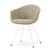 Nolon Noa-Otis eetkamerstoel taupe melange - wit onderstel