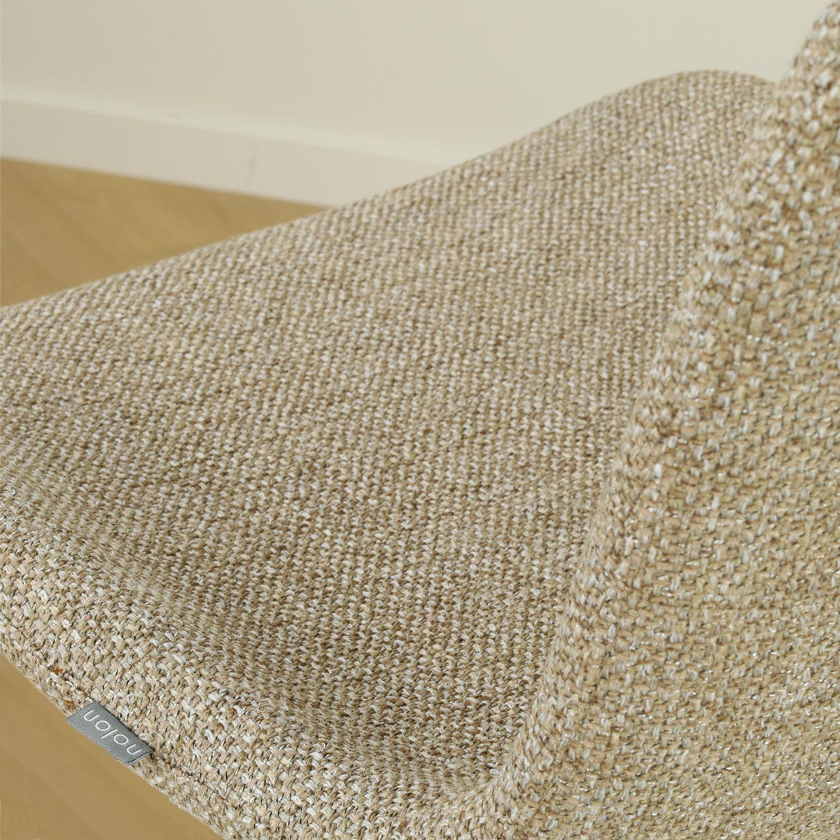 Nolon Nena-Fé eetkamerstoel taupe melange - houten onderstel