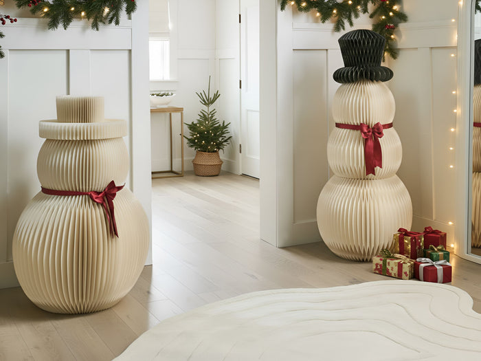 Beliani - KLARALVEN - Set van 2 kerstfiguren - Beige - Papier