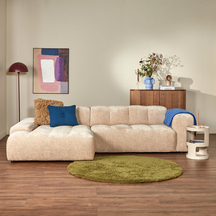 by fonQ Fuzz Vloerkleed Ø 150 cm - Olijfgroen