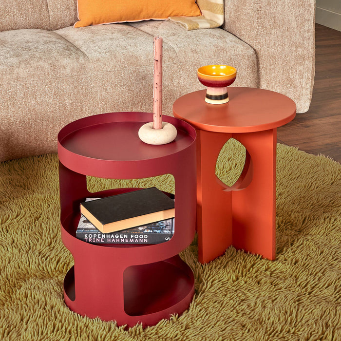 by fonQ Fuzz Vloerkleed Ø 200 cm - Olijfgroen