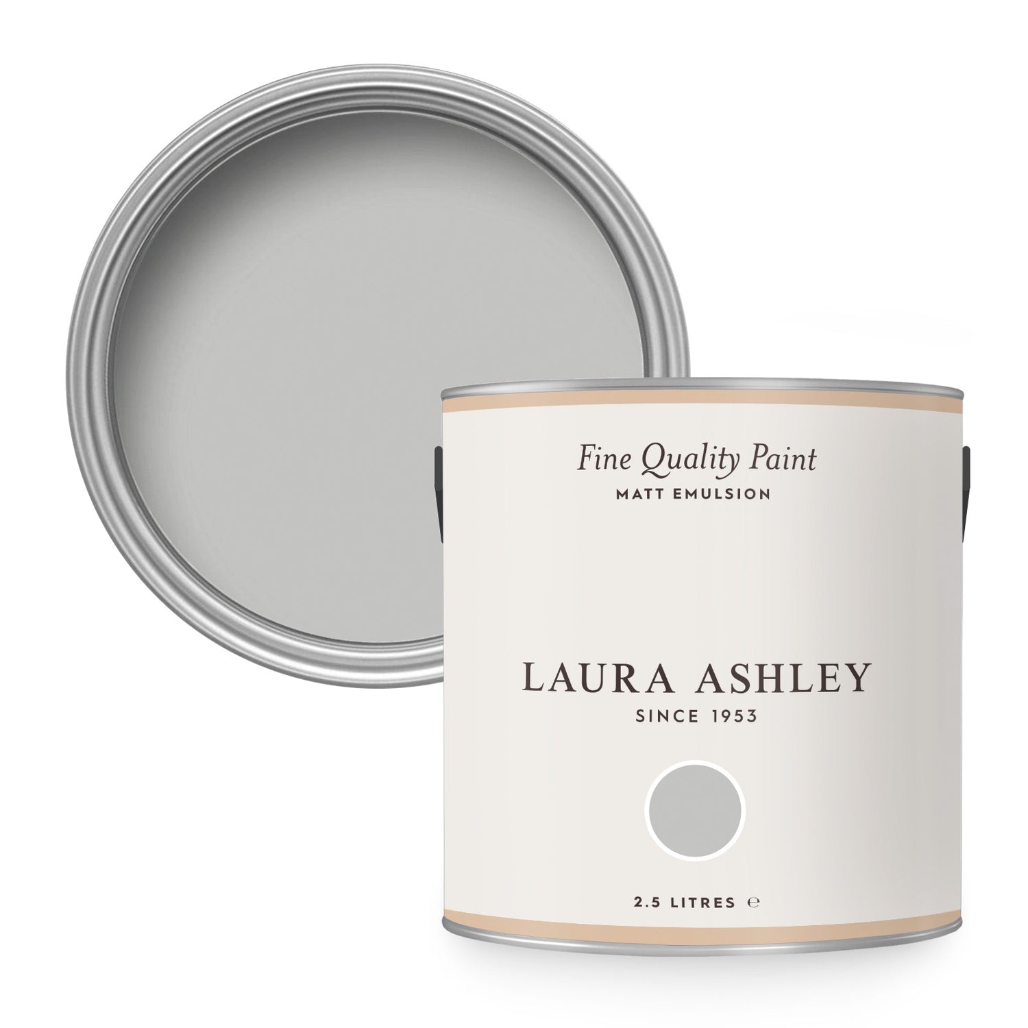 Laura Ashley Muurverf Mat 2.5L Zilver