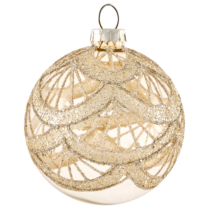 Beliani - BLING - Set van 35 kerstballen - Goud - Glas