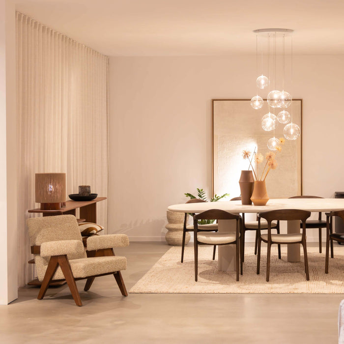 Atmooz Hanglamp Woonkamer Zwart Camau 9 White