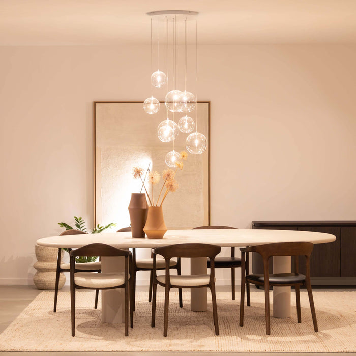 Atmooz Hanglamp Woonkamer Zwart Camau 9 White