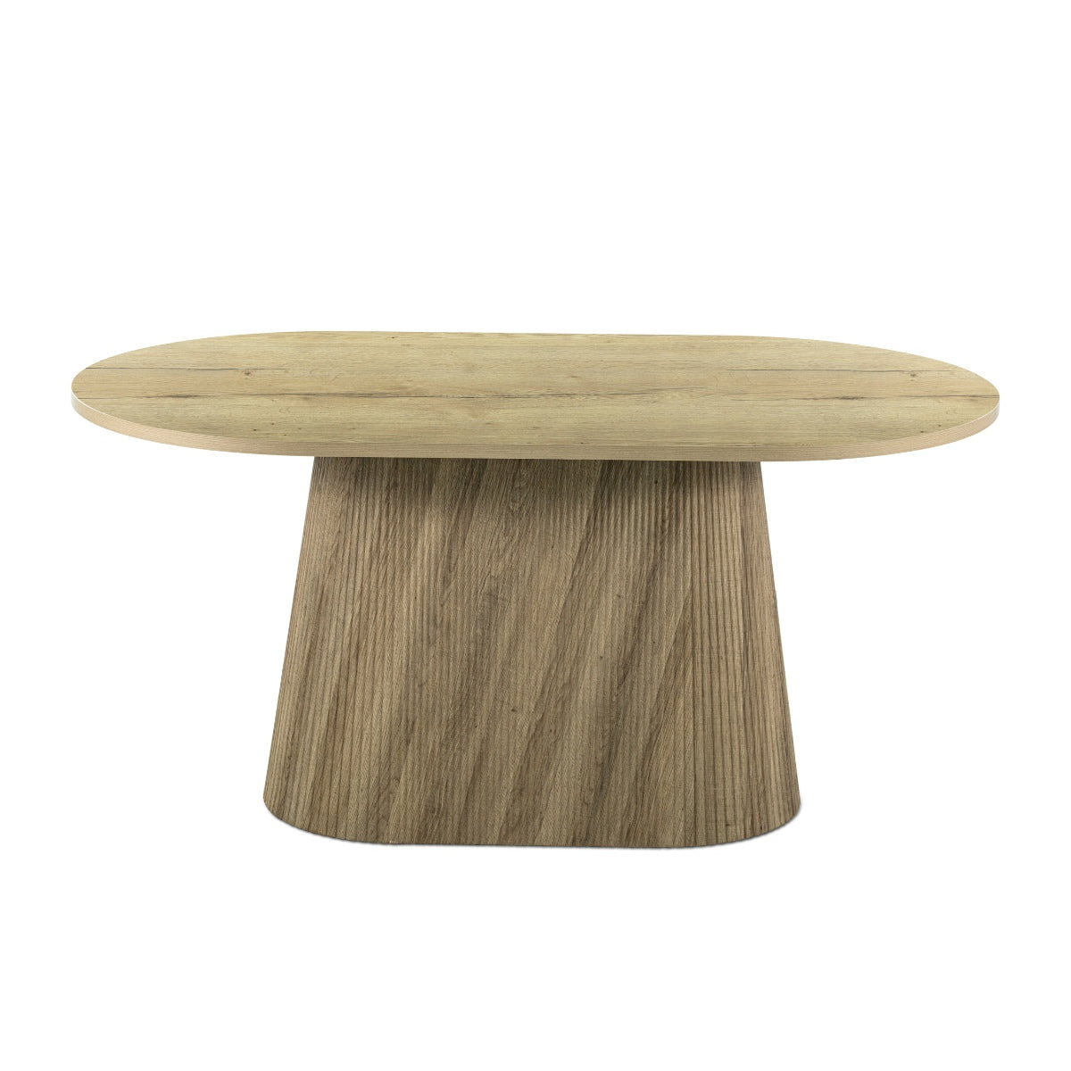 Giga Meubel - Eettafel Ovaal - Naturel Hout - 160x90x75cm - Sylla