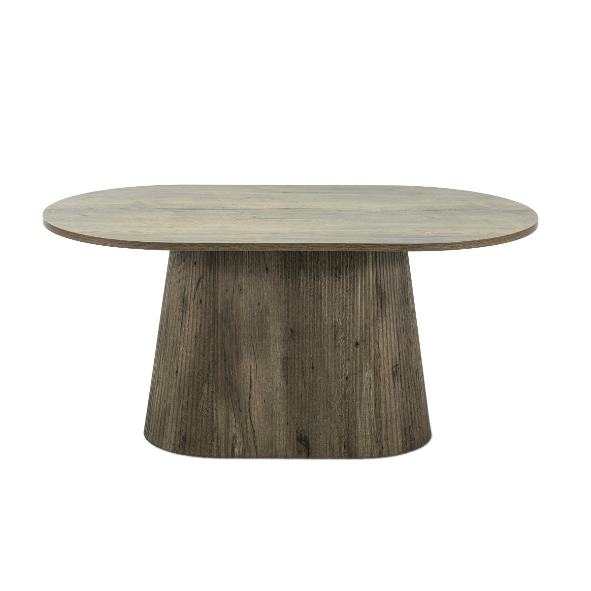 Giga Meubel - Eettafel Ovaal - Donkerbruin Hout - 160x90x75cm - Sylla