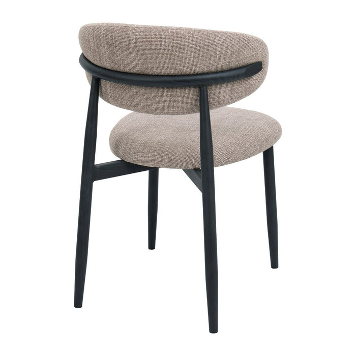 Giga Meubel - Eetkamerstoel Alexia Taupe|Zwart  - Set van 2