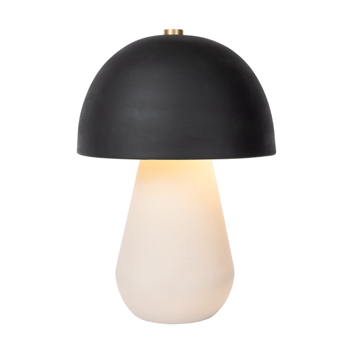 Atmooz Sacha Tafellamp - Terracotta - Gebroken Wit|Zwart - H38 cm