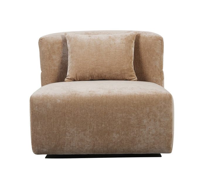 DÉJA Living - Draaifauteuil - Taupe Stof - 88x95x75cm - Ethan