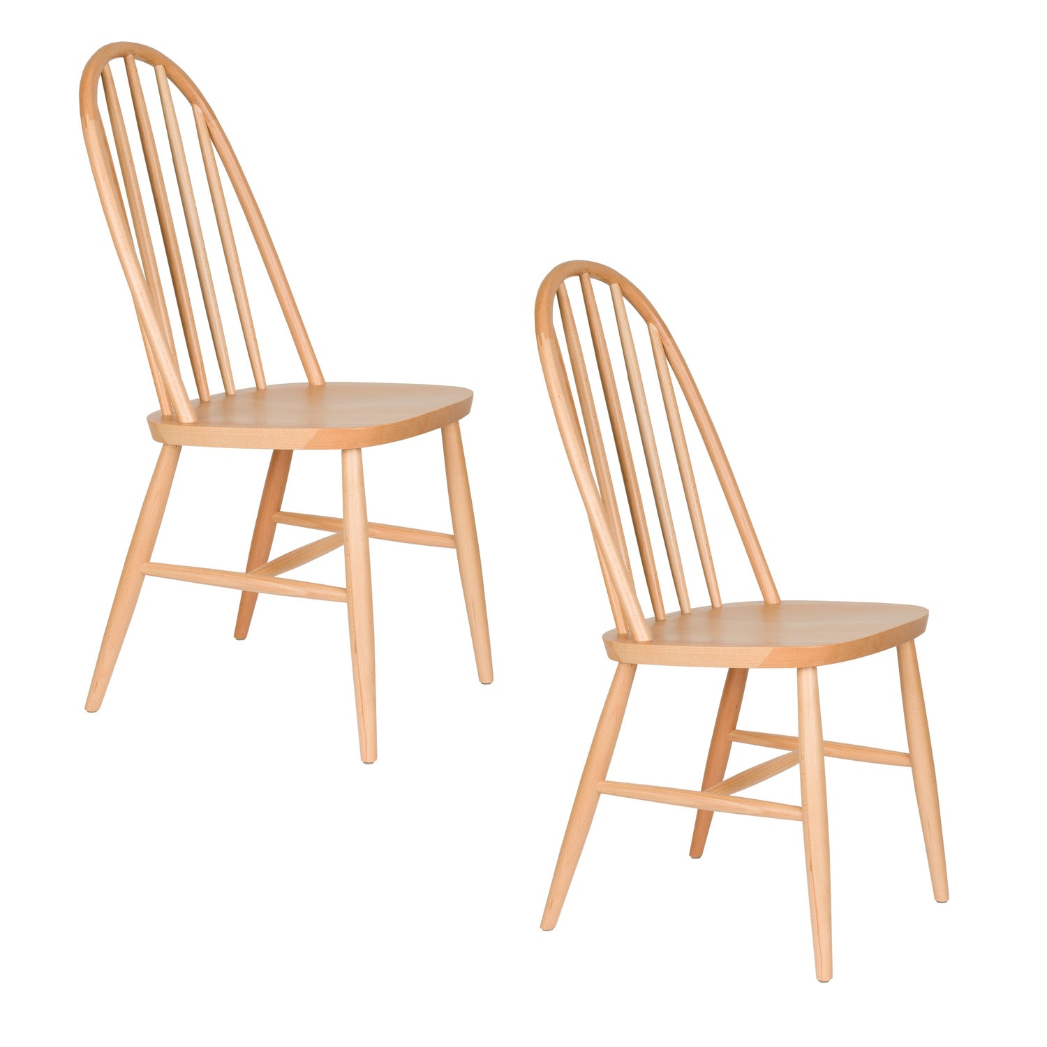 Housecraft Living Guez Eetkamerstoelen Hout Naturel - Set van 2