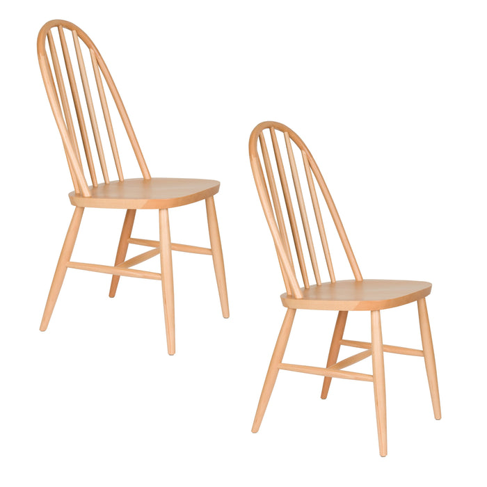 Housecraft Living Guez Eetkamerstoelen Hout Naturel - Set van 2