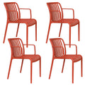 Housecraft Living Mante Tuinstoelen Terra| Rood - Set van 4