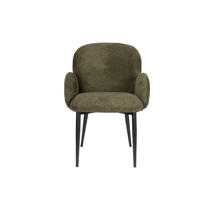 Housecraft Living Alaz Eetkamerstoelen Groen - Set van 2