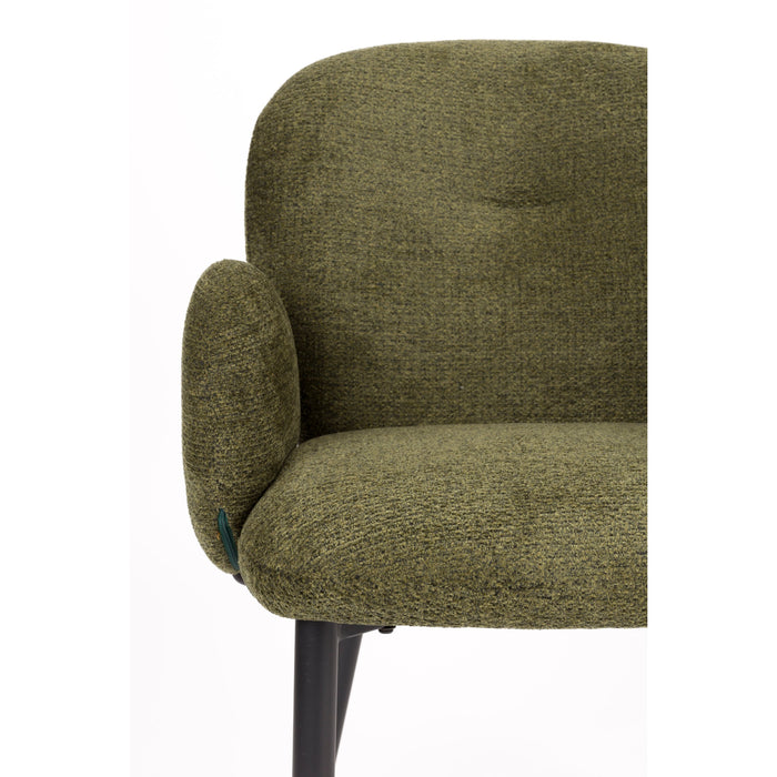 Housecraft Living Alaz Eetkamerstoelen Groen - Set van 2