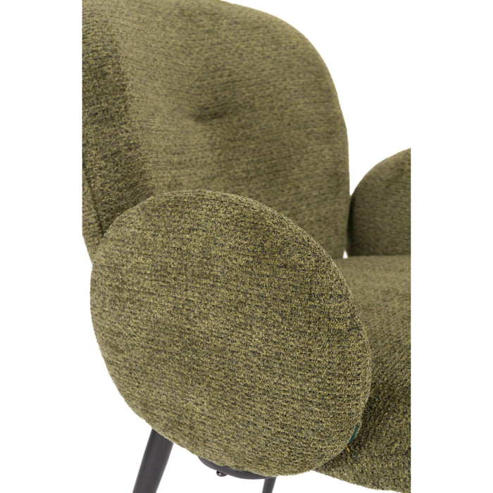 Housecraft Living Alaz Eetkamerstoelen Groen - Set van 2