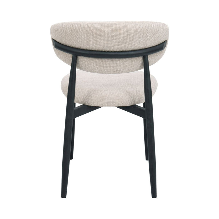 Giga Meubel - Eetkamerstoel Alexia Beige|Zwart  - Set van 2