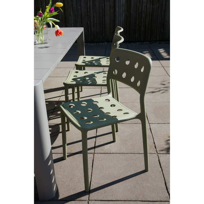 Housecraft Living Serra Tuinstoelen Kunststof Rood - Set van 4