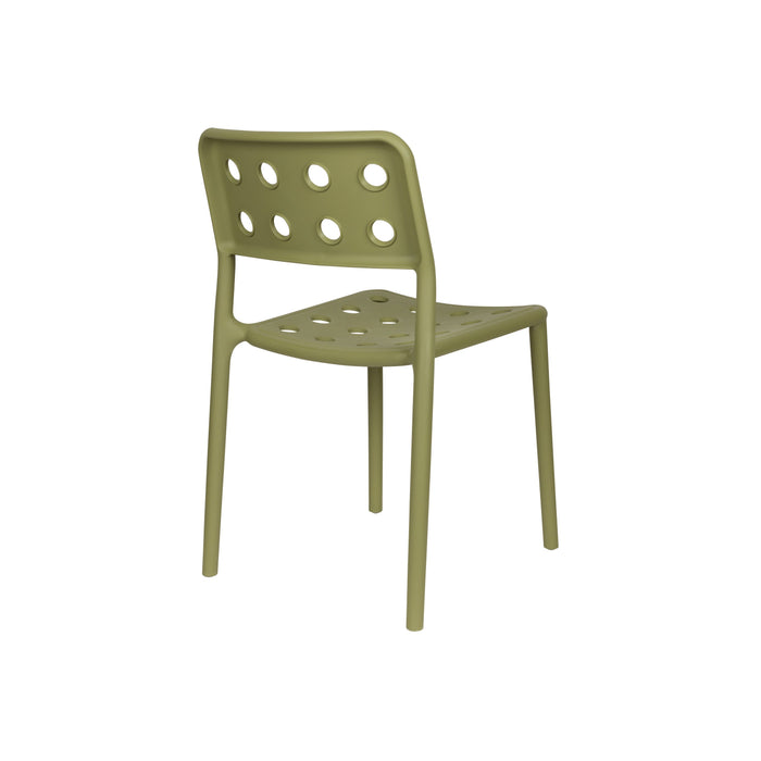 Housecraft Living Serra Tuinstoelen Kunststof Groen - Set van 4