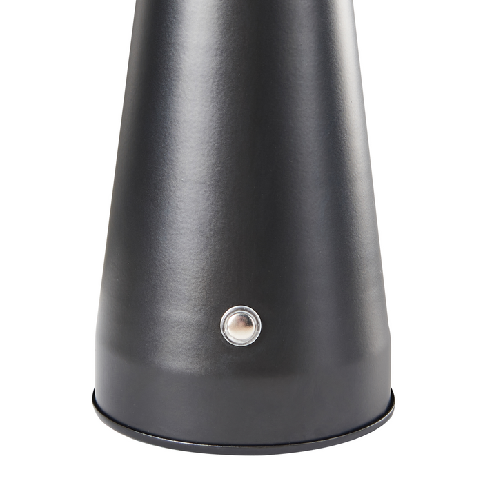 Beliani - BOCONO - Draadloze LED tafellamp - Zwart - IJzer