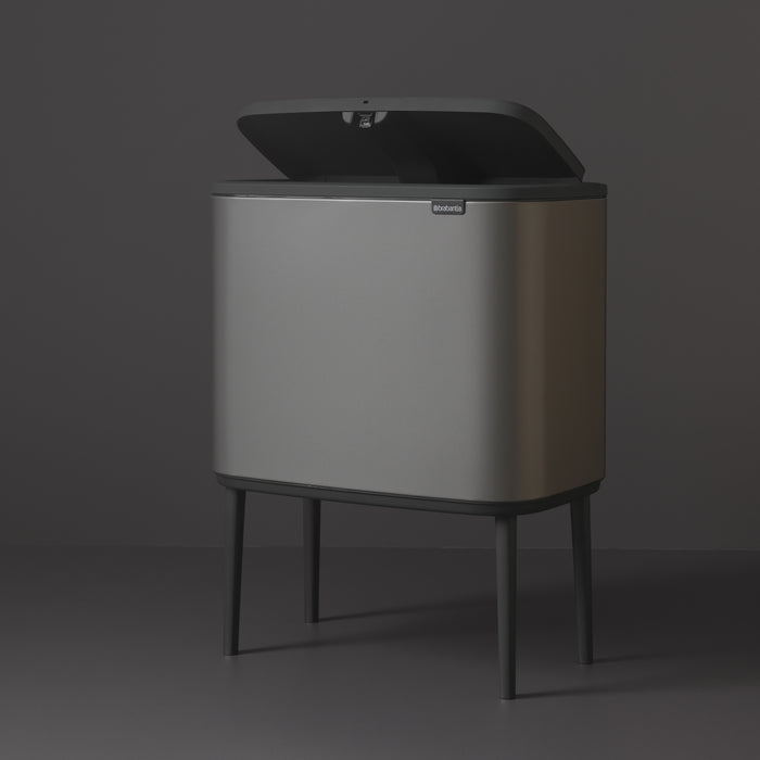 Brabantia Bo Touch Bin Afvalemmer 3 x 11 L - Platinum