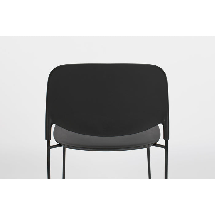 Housecraft Living Stacks Stapelbare Eetkamerstoelen Zwart - Set van 4