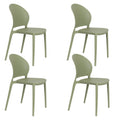 Housecraft Sjoerd Tuinstoelen Kunststof Groen - Set van 4