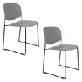 Housecraft Living Stacks Stapelbare Eetkamerstoelen Grijs - Set van 4