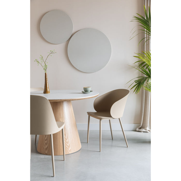 Housecraft Living Gigi Eetkamerstoelen Beige - Set van 2