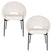 Housecraft Living Dando Eetkamerstoelen Off White - Set van 2