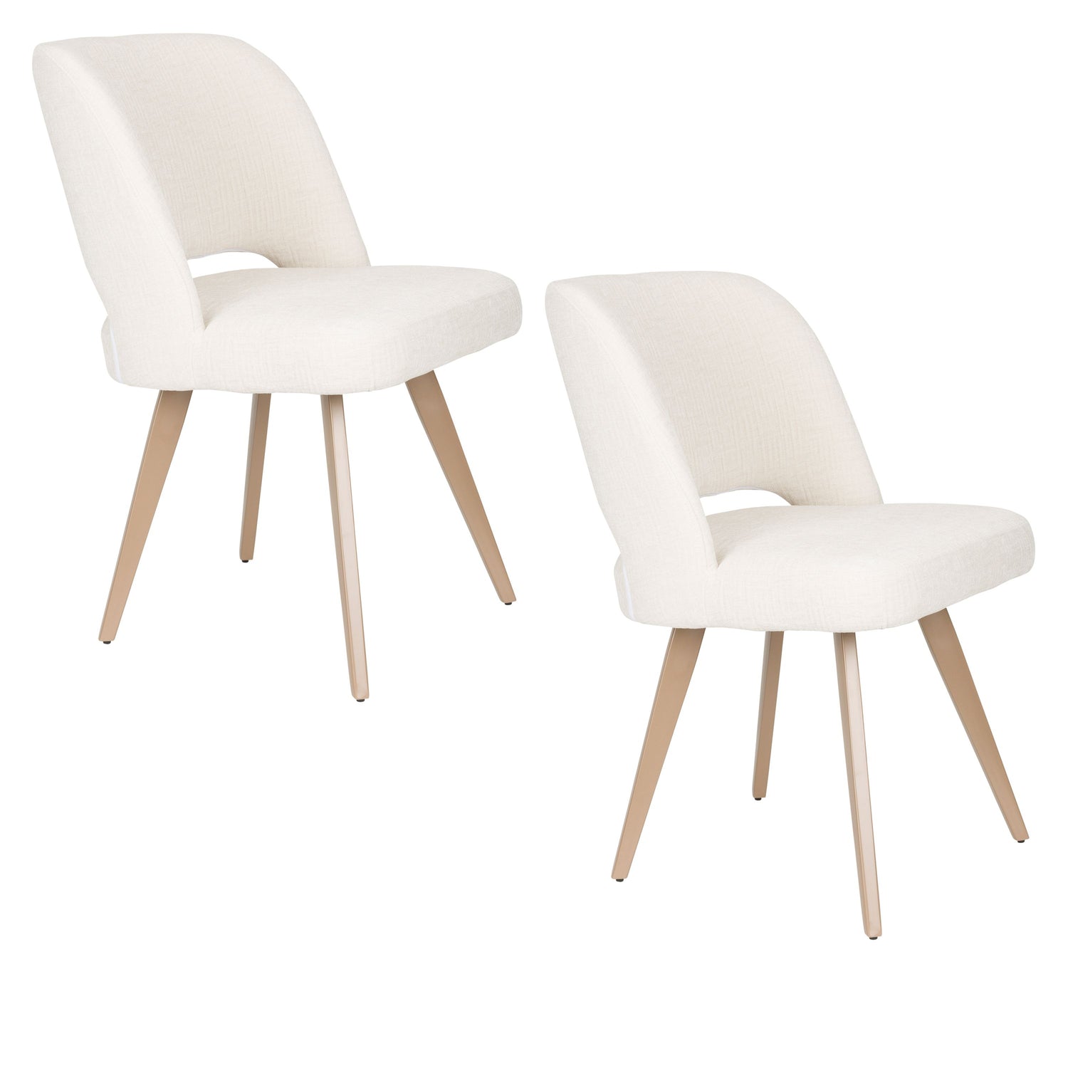 Housecraft Living Yves Eetkamerstoelen Wit - Set van 2