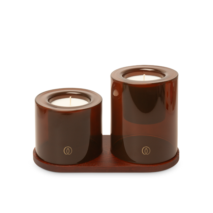 Spaas Delight Giftbox Glorious Glimmer – 2 Geurkaarsen & Schaal