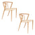 Housecraft Living Che Eetkamerstoelen Naturel - Set van 2