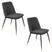 Housecraft Living Lionel Eetkamerstoelen Donkergrijs - Set van 2