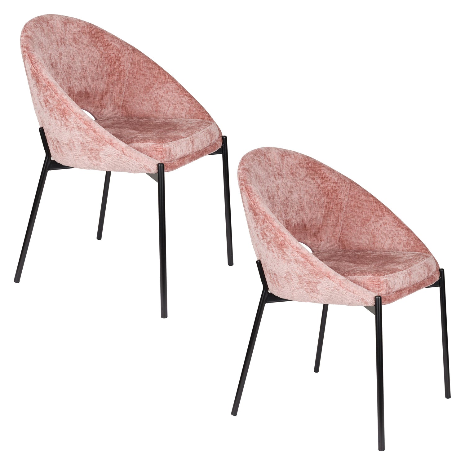 Housecraft Living Dando Eetkamerstoelen Oud Roze - Set van 2